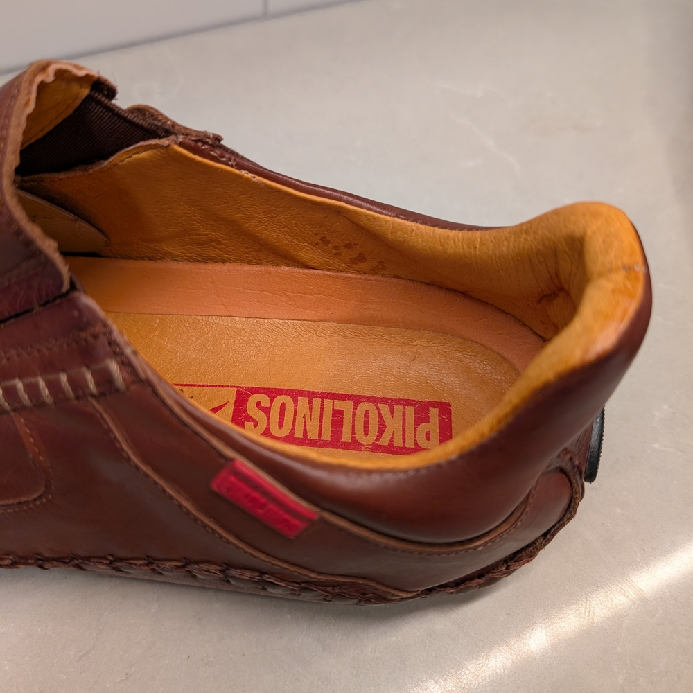 Men's Leather Pikolinos Moccasins with Elastic Closures - Picture 8 of 12